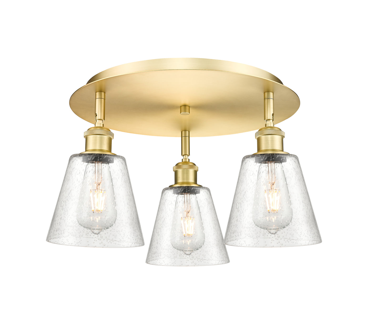 Ballston Semi-Flush Mount Satin Nickel