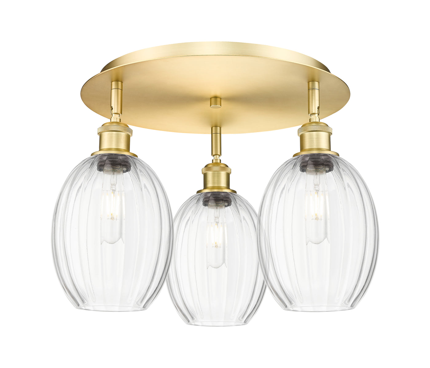 Ballston Semi-Flush Mount Satin Nickel