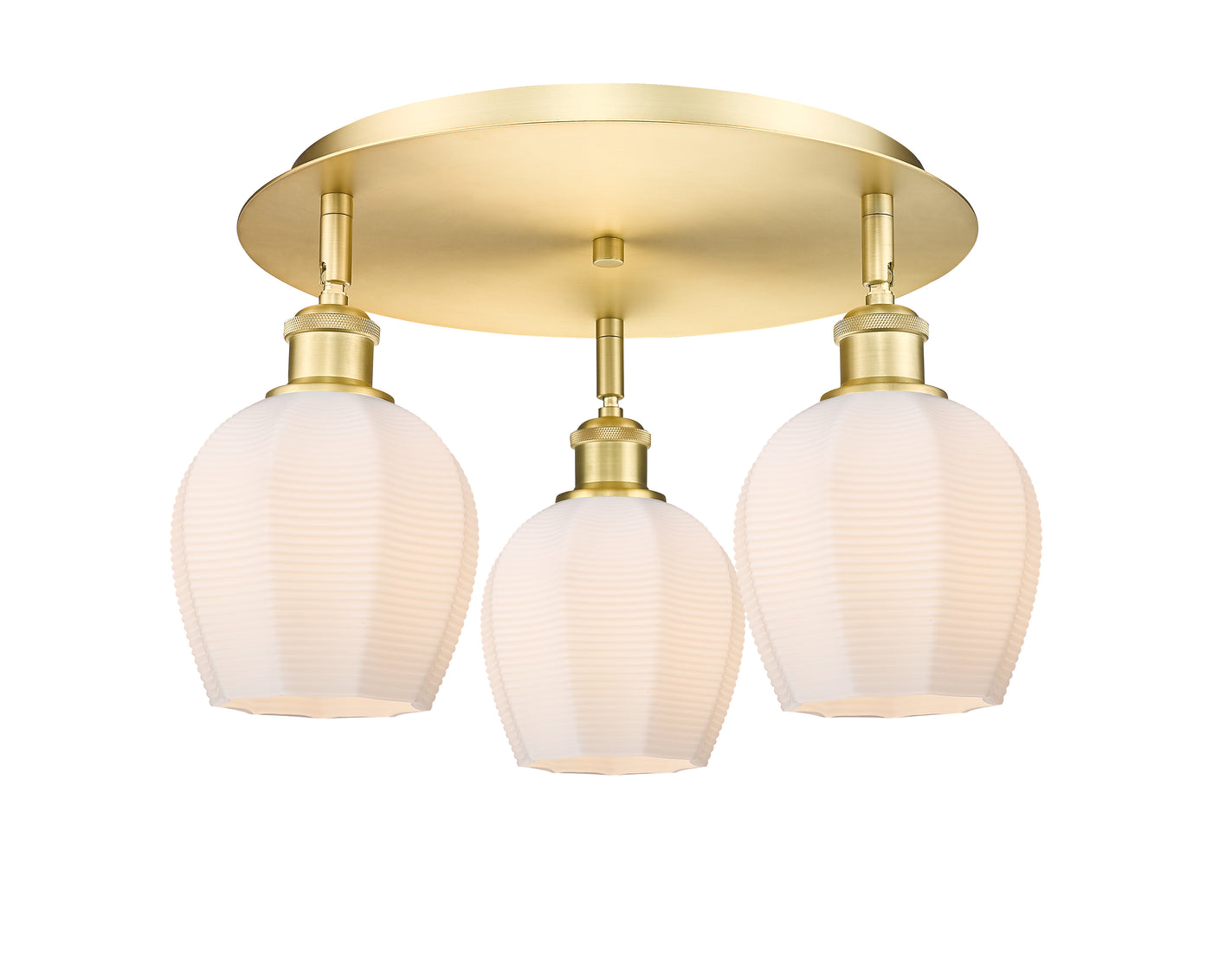 Ballston Semi-Flush Mount Satin Nickel