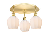 Ballston Semi-Flush Mount Satin Nickel