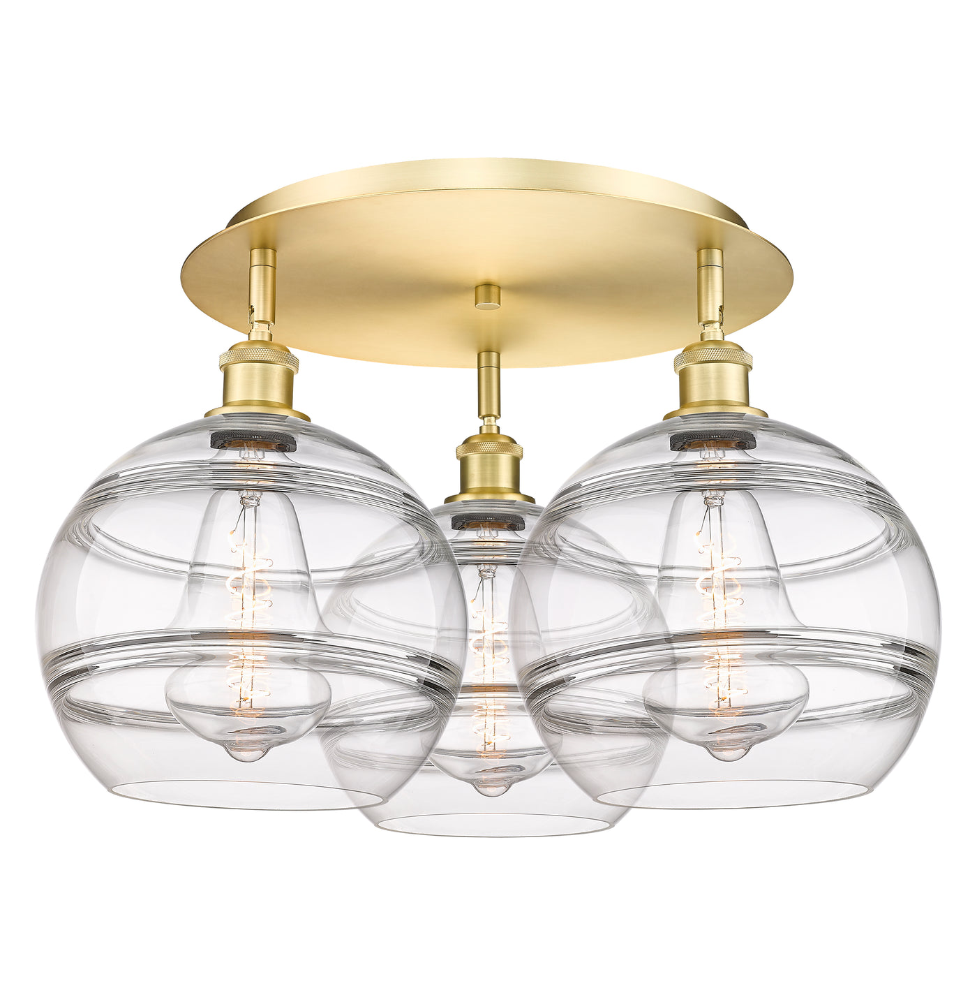 Ballston Semi-Flush Mount Satin Nickel