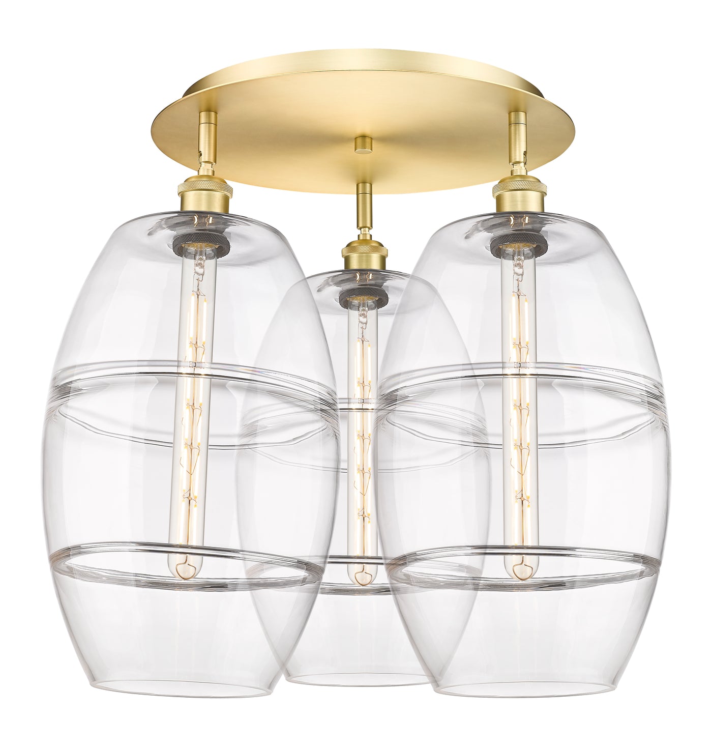 Ballston Semi-Flush Mount Satin Nickel
