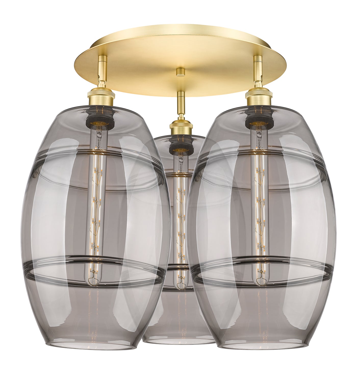 Ballston Semi-Flush Mount Satin Nickel