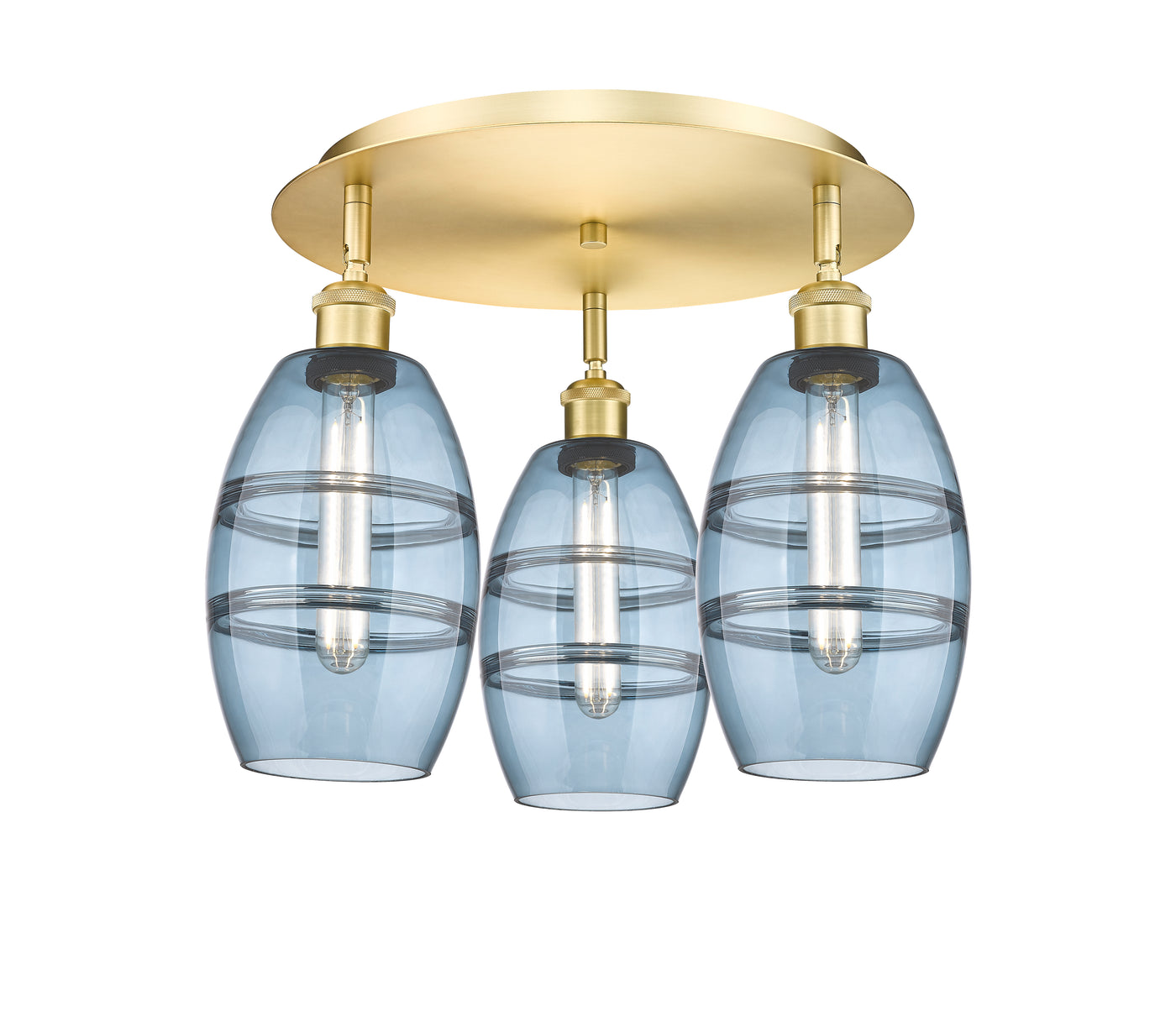 Ballston Semi-Flush Mount Satin Nickel