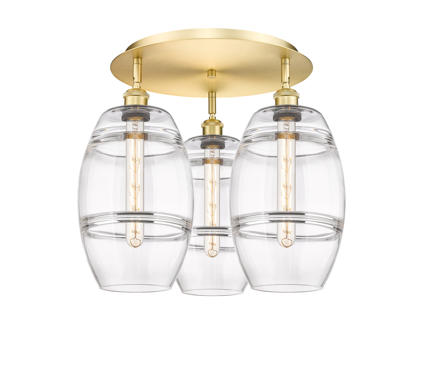 Ballston Semi-Flush Mount Satin Nickel