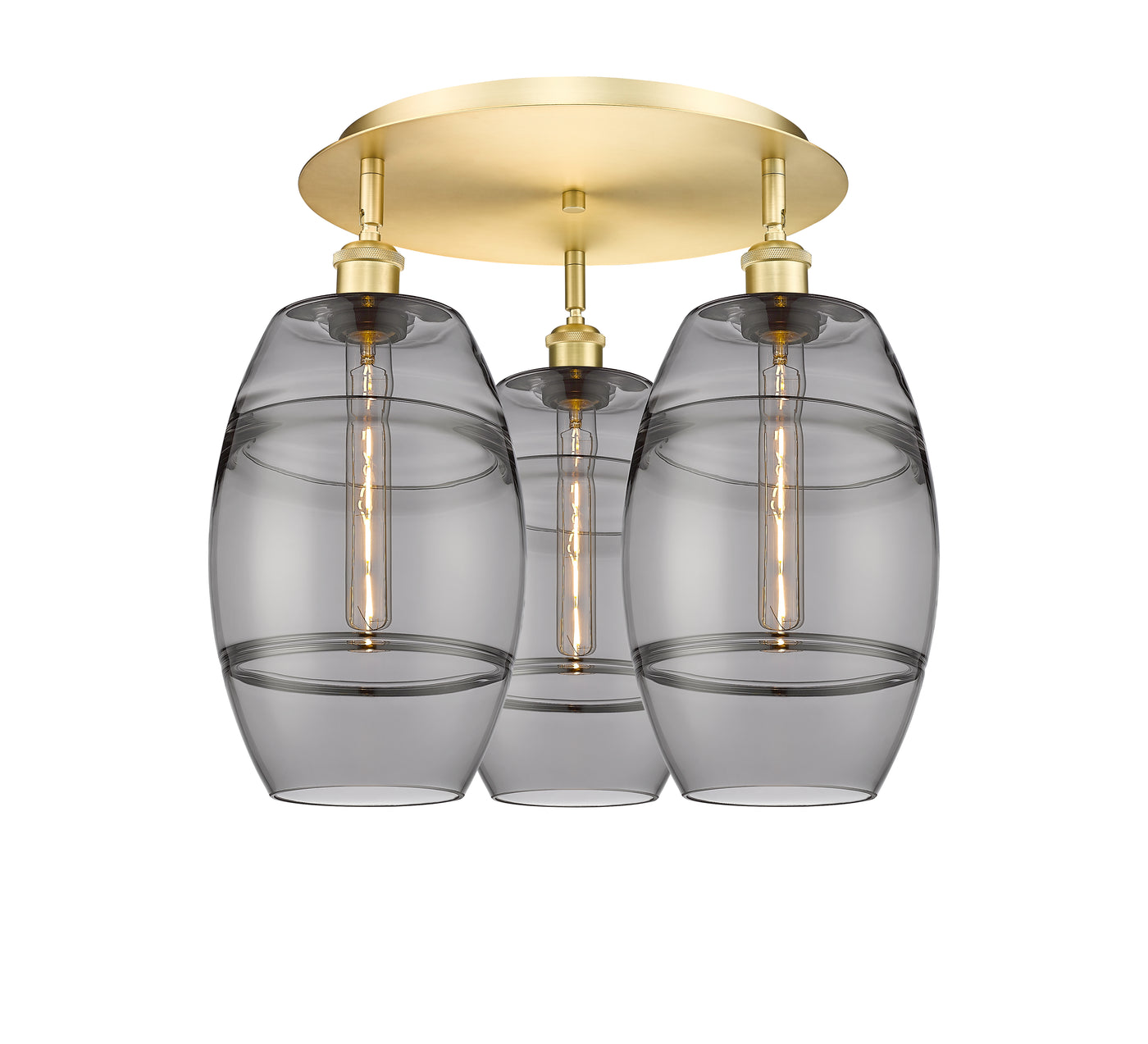 Ballston Semi-Flush Mount Satin Nickel