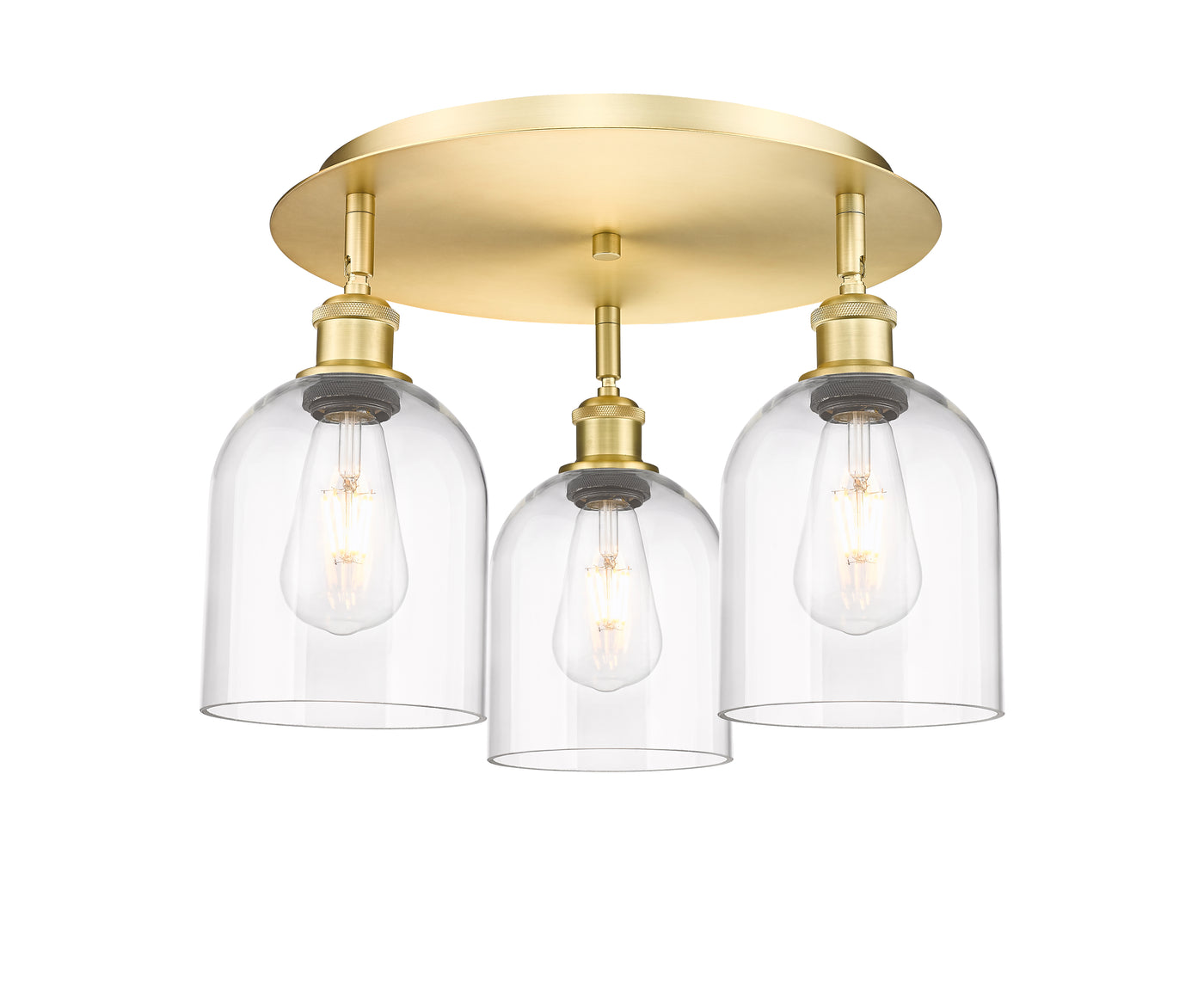 Ballston Semi-Flush Mount Satin Nickel