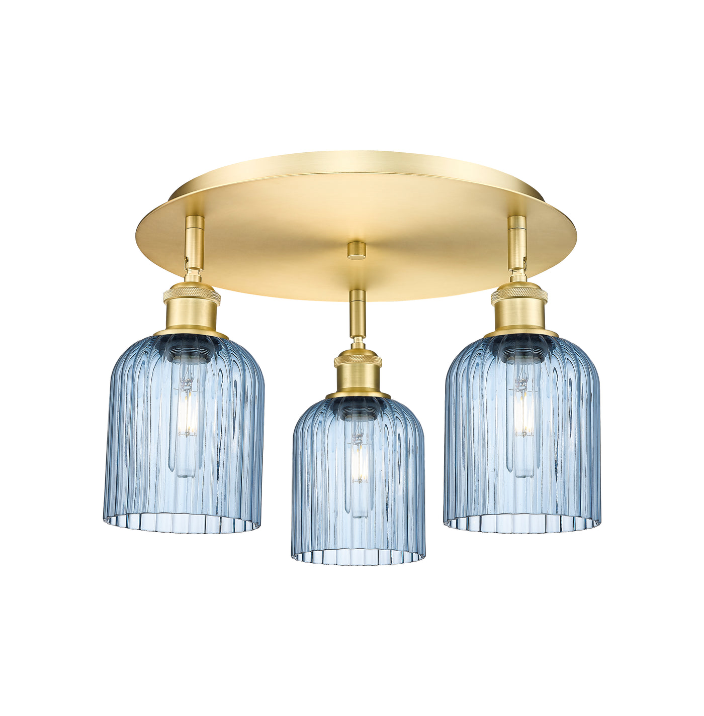 Ballston Semi-Flush Mount Satin Nickel