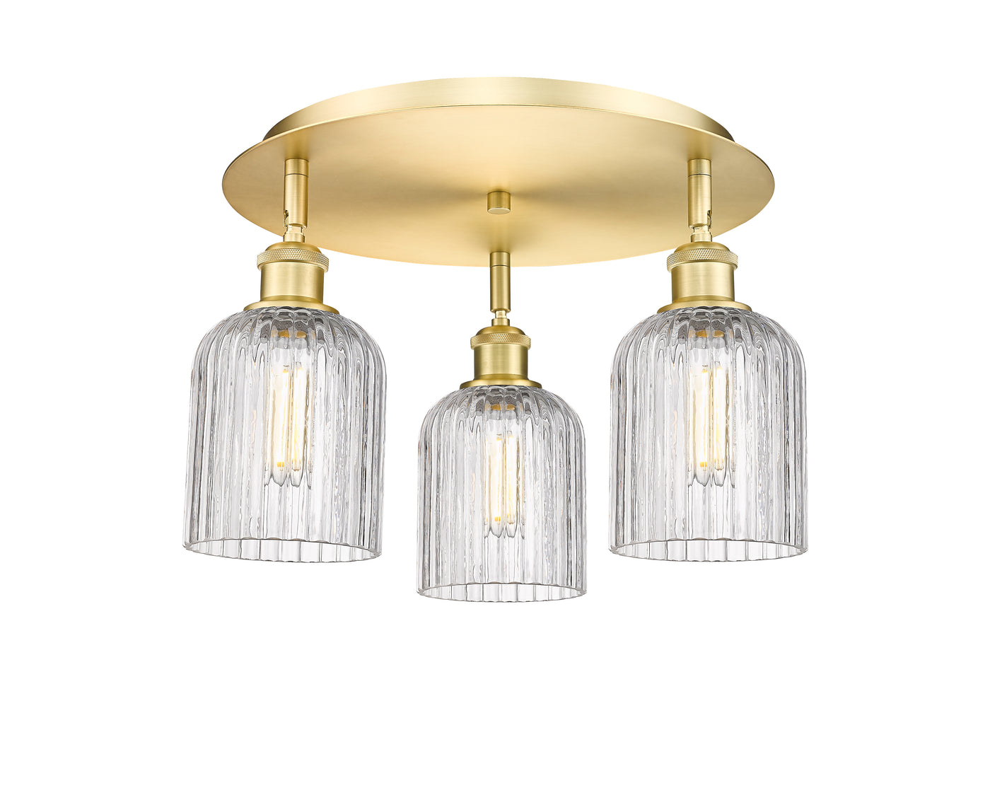 Ballston Semi-Flush Mount Satin Nickel