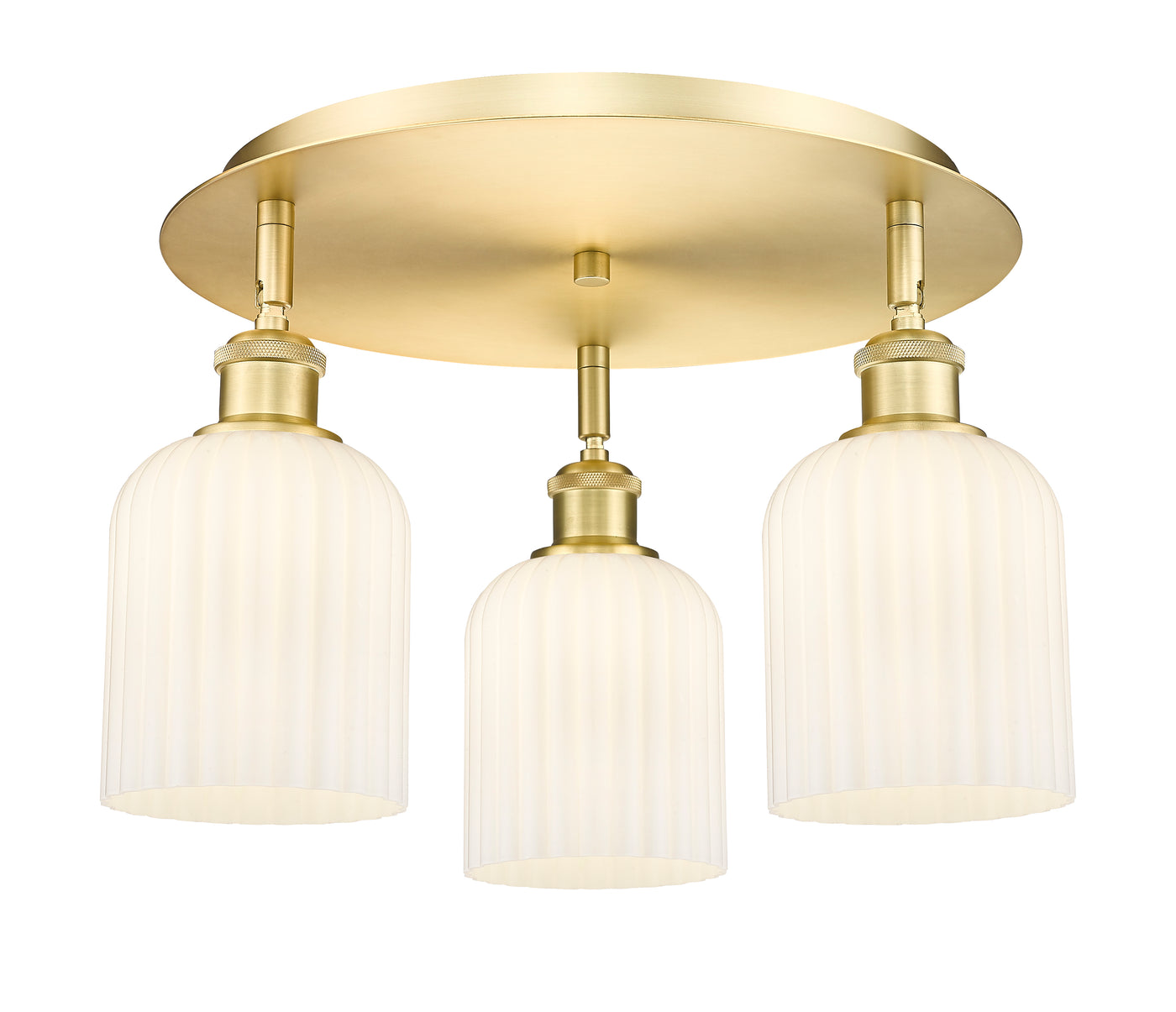 Ballston Semi-Flush Mount Satin Nickel