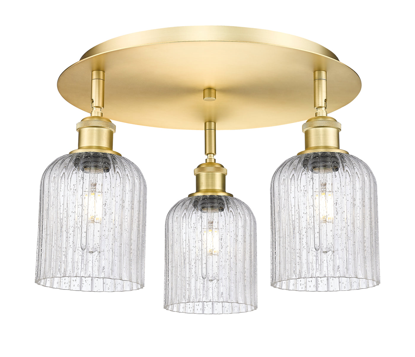 Ballston Semi-Flush Mount Satin Nickel