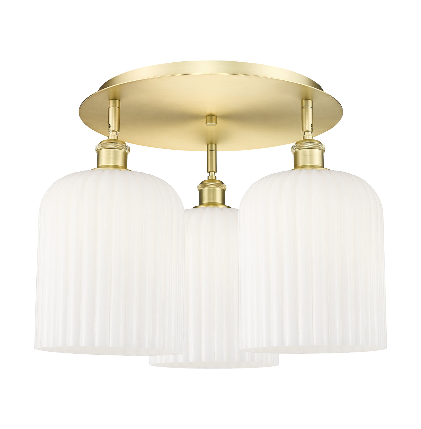 Ballston Semi-Flush Mount Satin Nickel