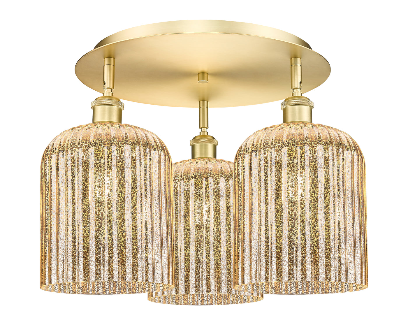 Ballston Semi-Flush Mount Satin Nickel