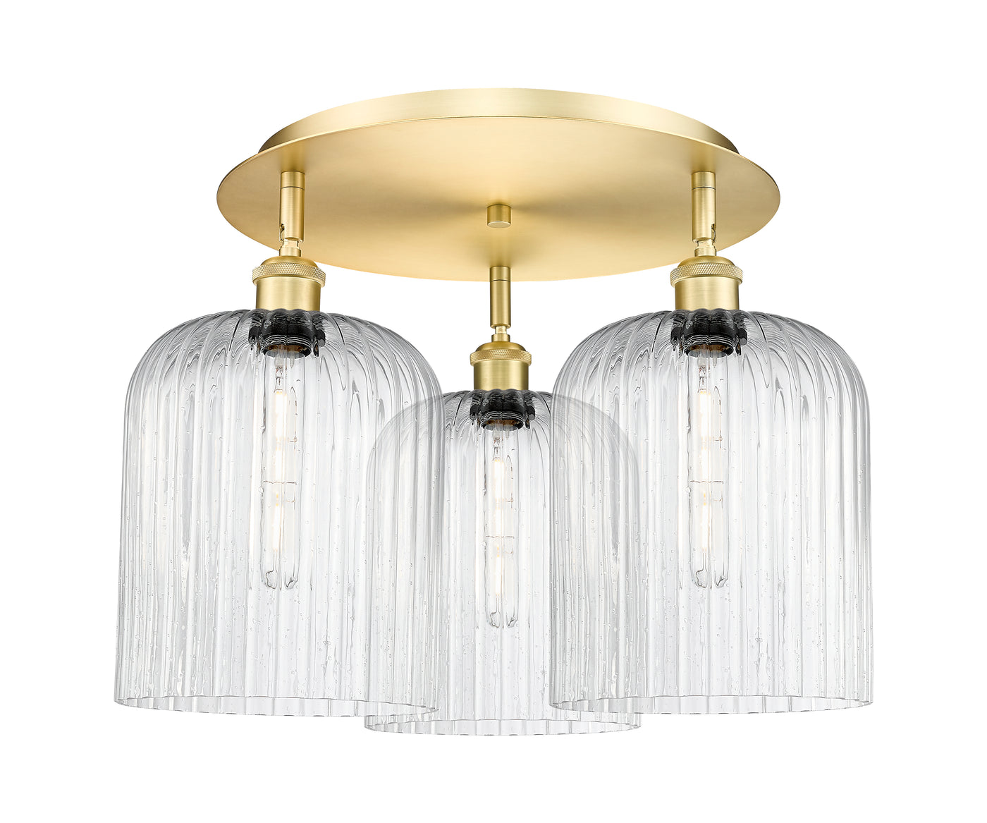 Ballston Semi-Flush Mount Satin Nickel