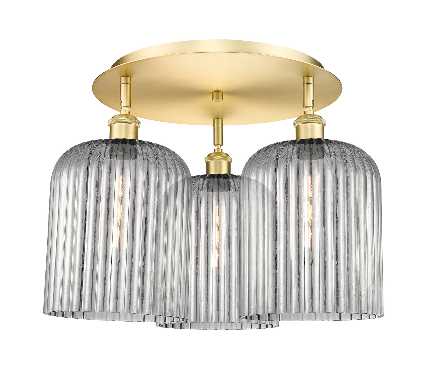 Ballston Semi-Flush Mount Satin Nickel