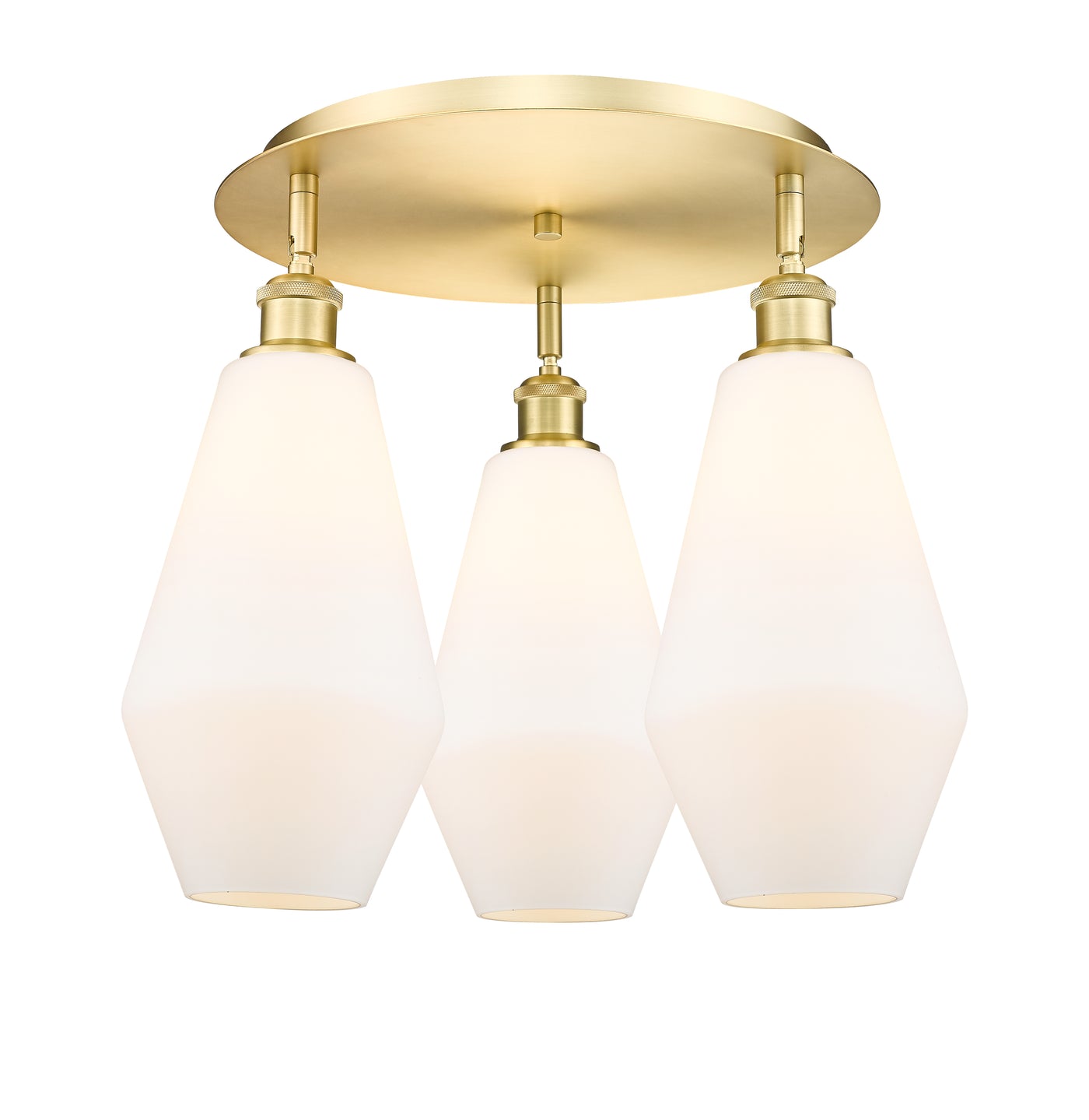 Ballston Semi-Flush Mount Satin Nickel