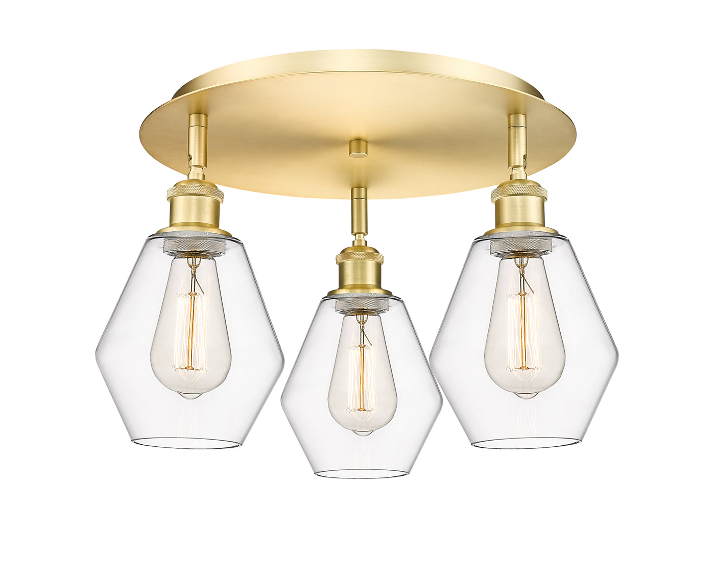 Ballston Semi-Flush Mount Satin Nickel