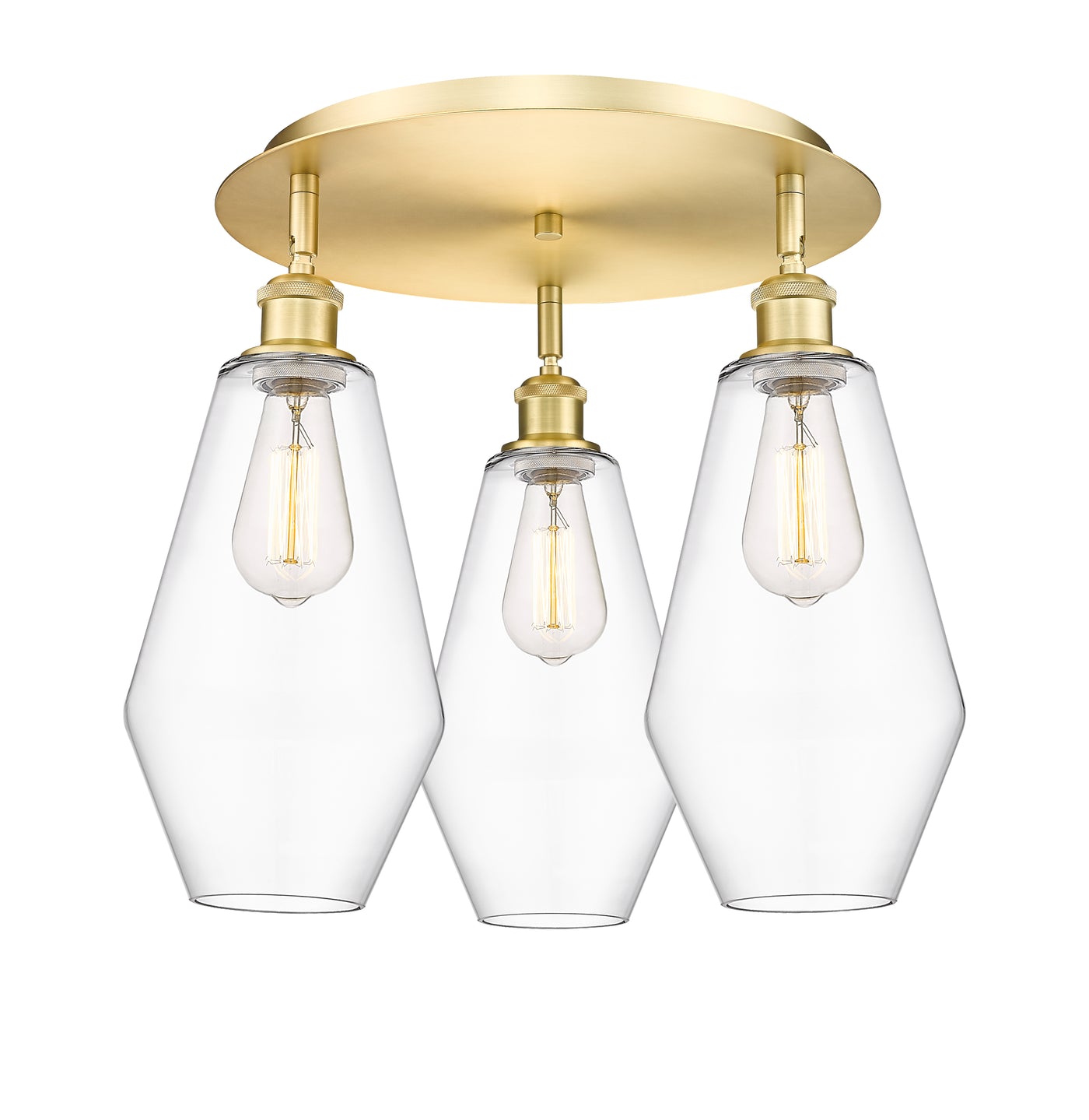 Ballston Semi-Flush Mount Satin Nickel