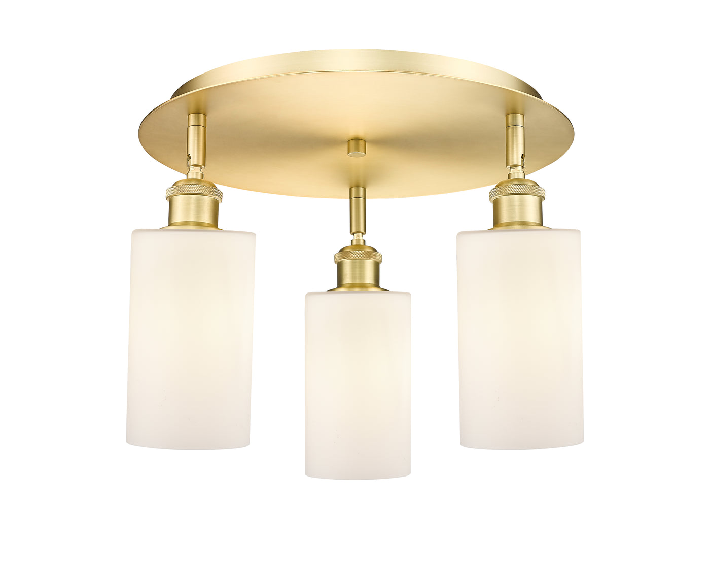 Ballston Semi-Flush Satin Nickel Brass