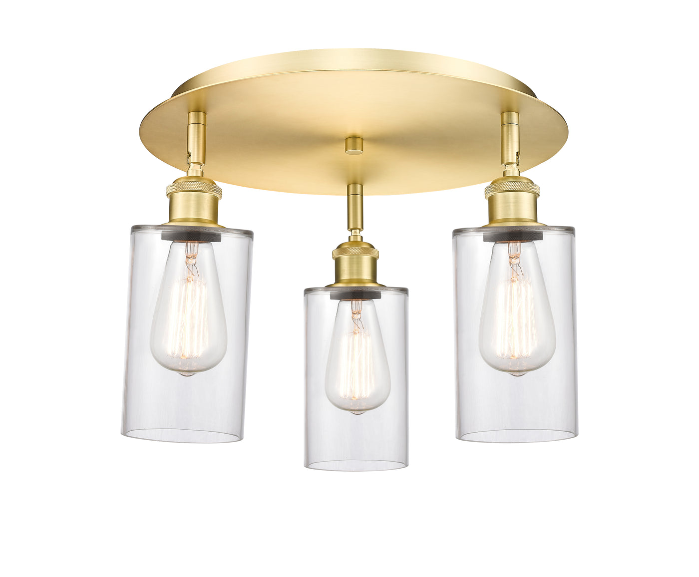 Ballston Semi-Flush Satin Nickel Brass