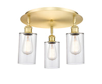 Ballston Semi-Flush Satin Nickel Brass