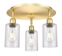 Ballston Semi-Flush Satin Nickel Brass