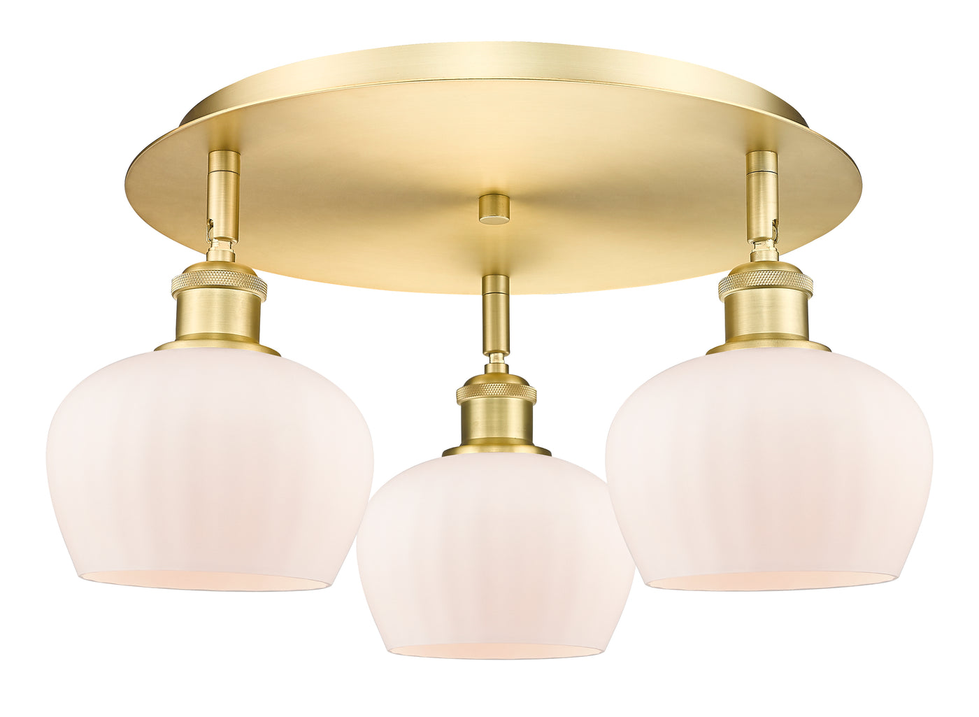 Ballston Semi-Flush Mount Satin Nickel