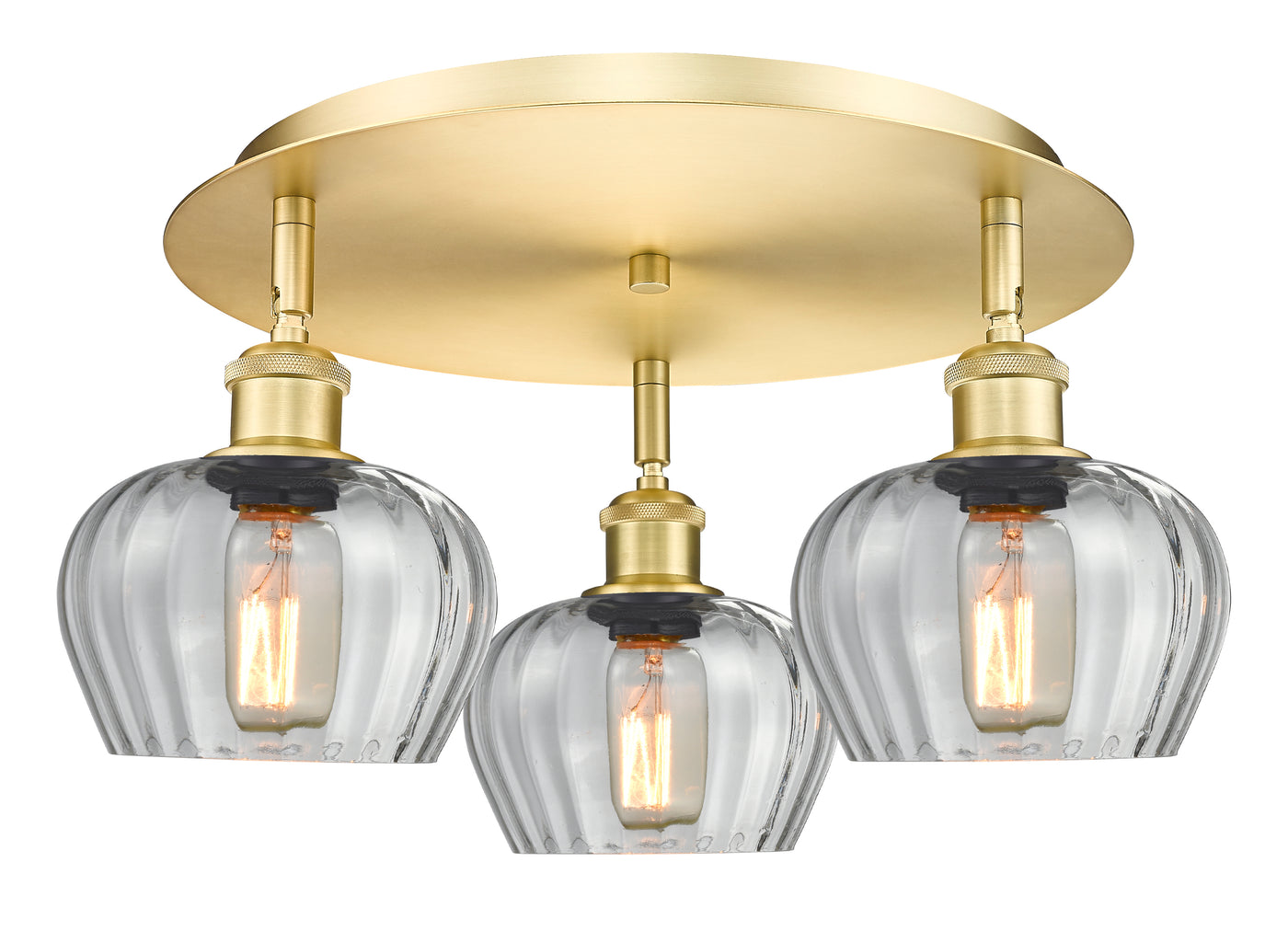Ballston Semi-Flush Mount Satin Nickel
