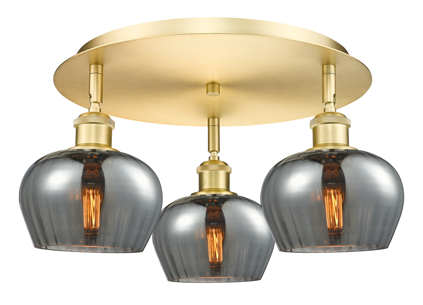 Ballston Semi-Flush Mount Satin Nickel
