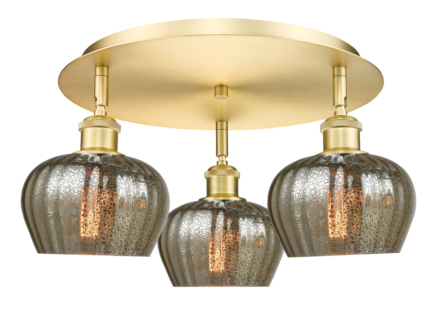Ballston Semi-Flush Mount Satin Nickel