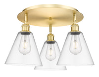 Ballston Semi-Flush Mount Satin Nickel Finish