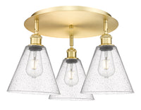 Ballston Semi-Flush Mount Satin Nickel Finish