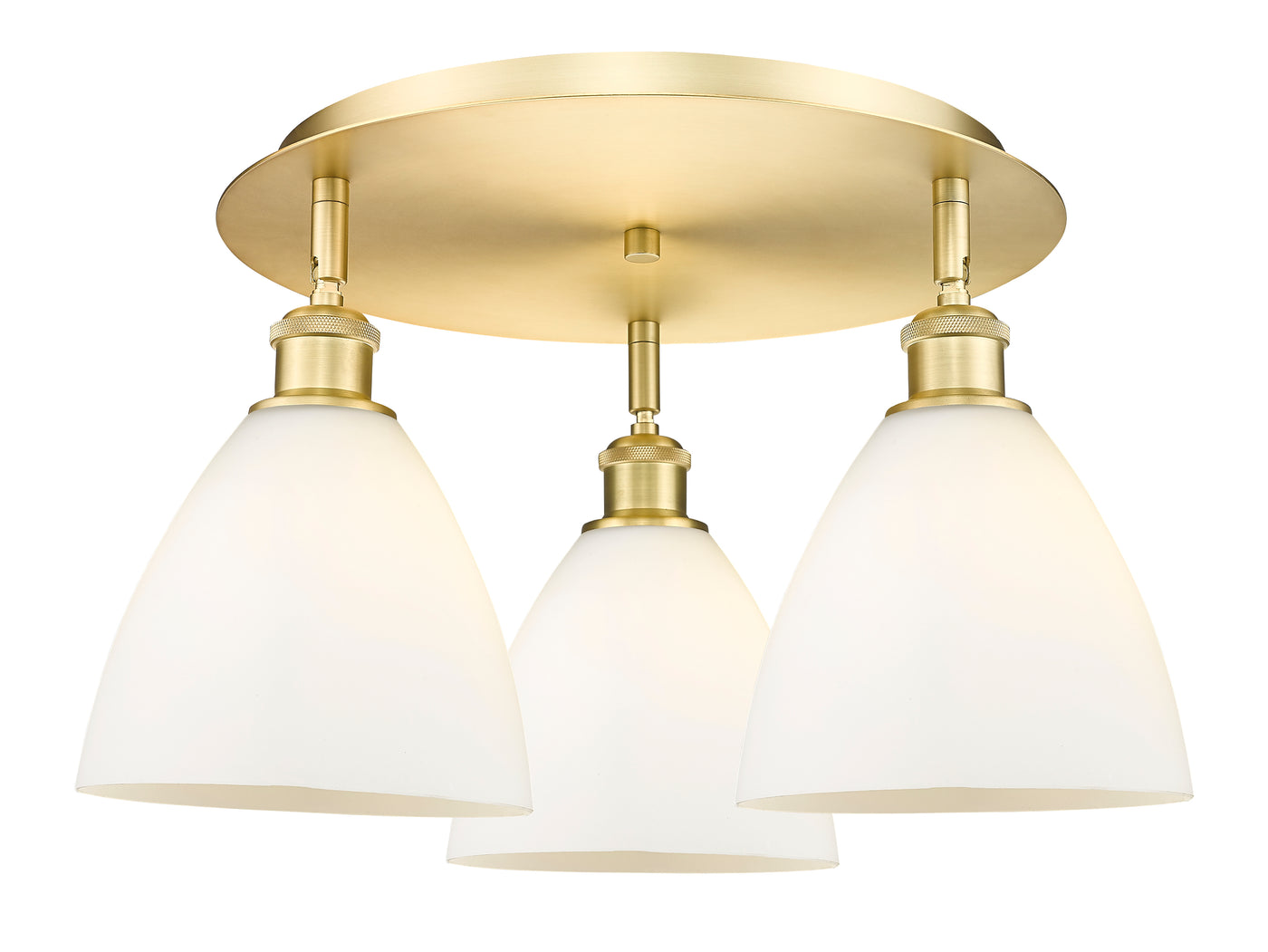 Ballston Semi-Flush Mount Satin Nickel
