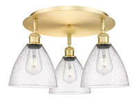 Ballston Semi-Flush Mount Satin Nickel