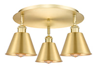 Ballston Semi-Flush Mount Satin Nickel