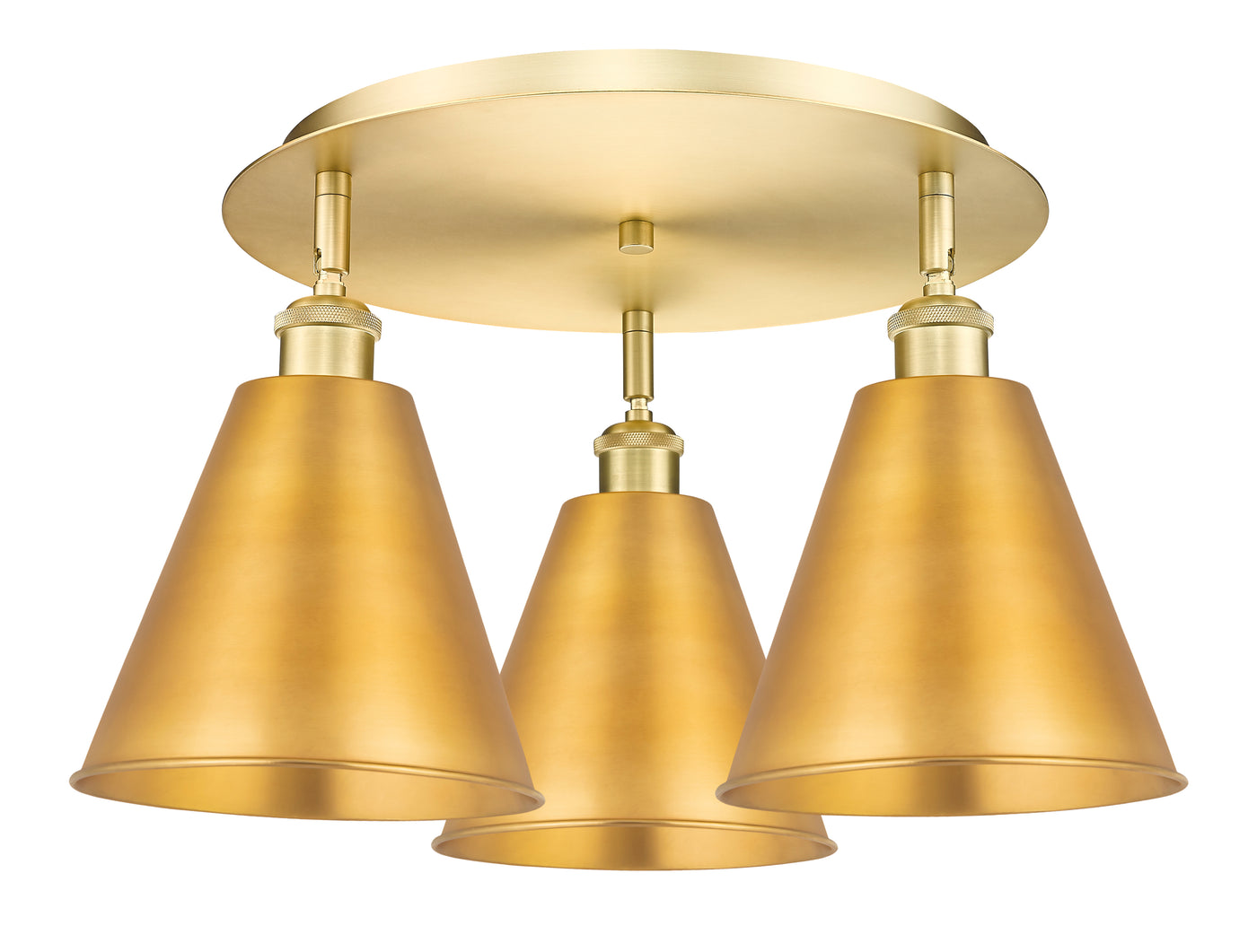 Ballston Semi-Flush Mount Satin Nickel