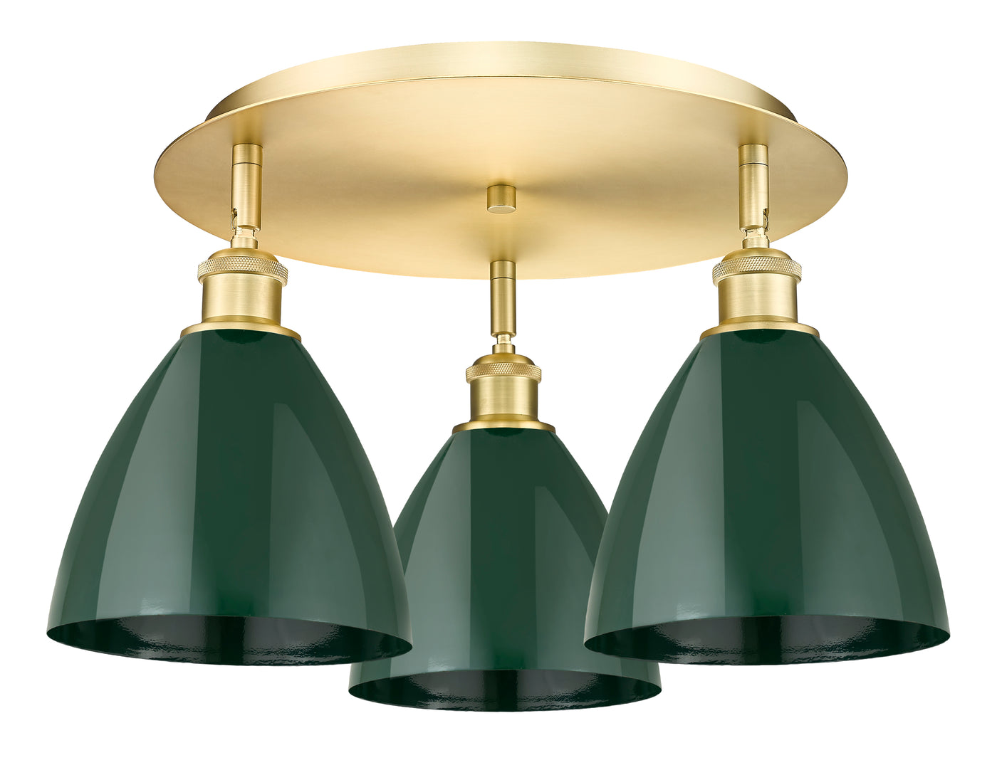 Ballston Semi-Flush Mount Satin Nickel
