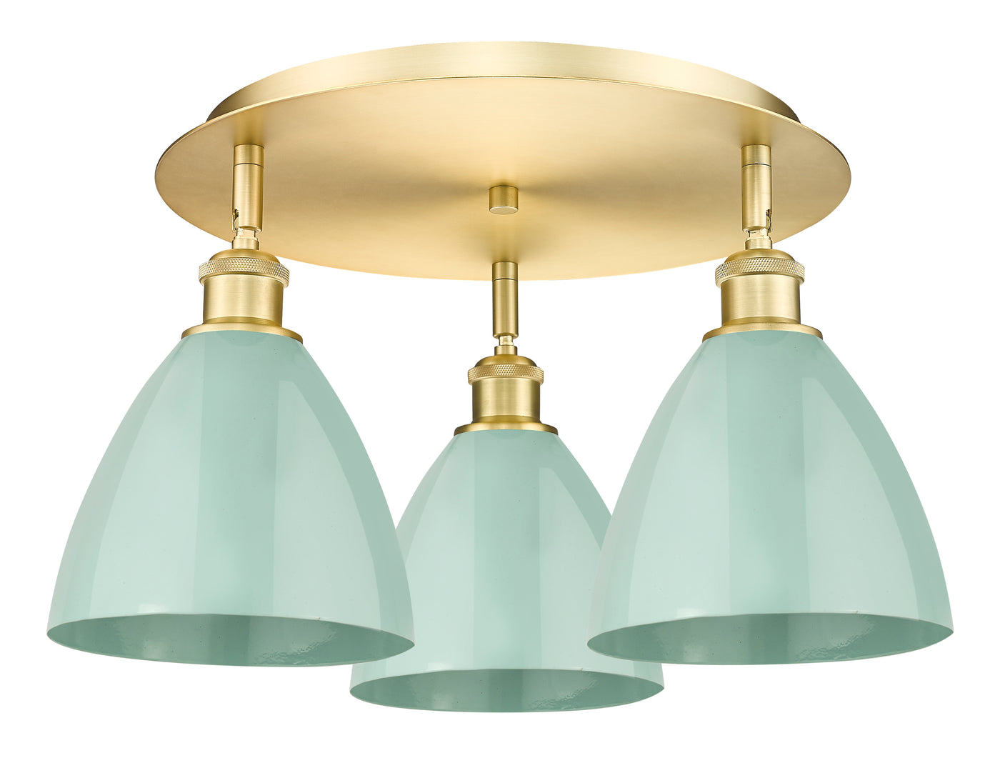 Ballston Semi-Flush Mount Satin Nickel