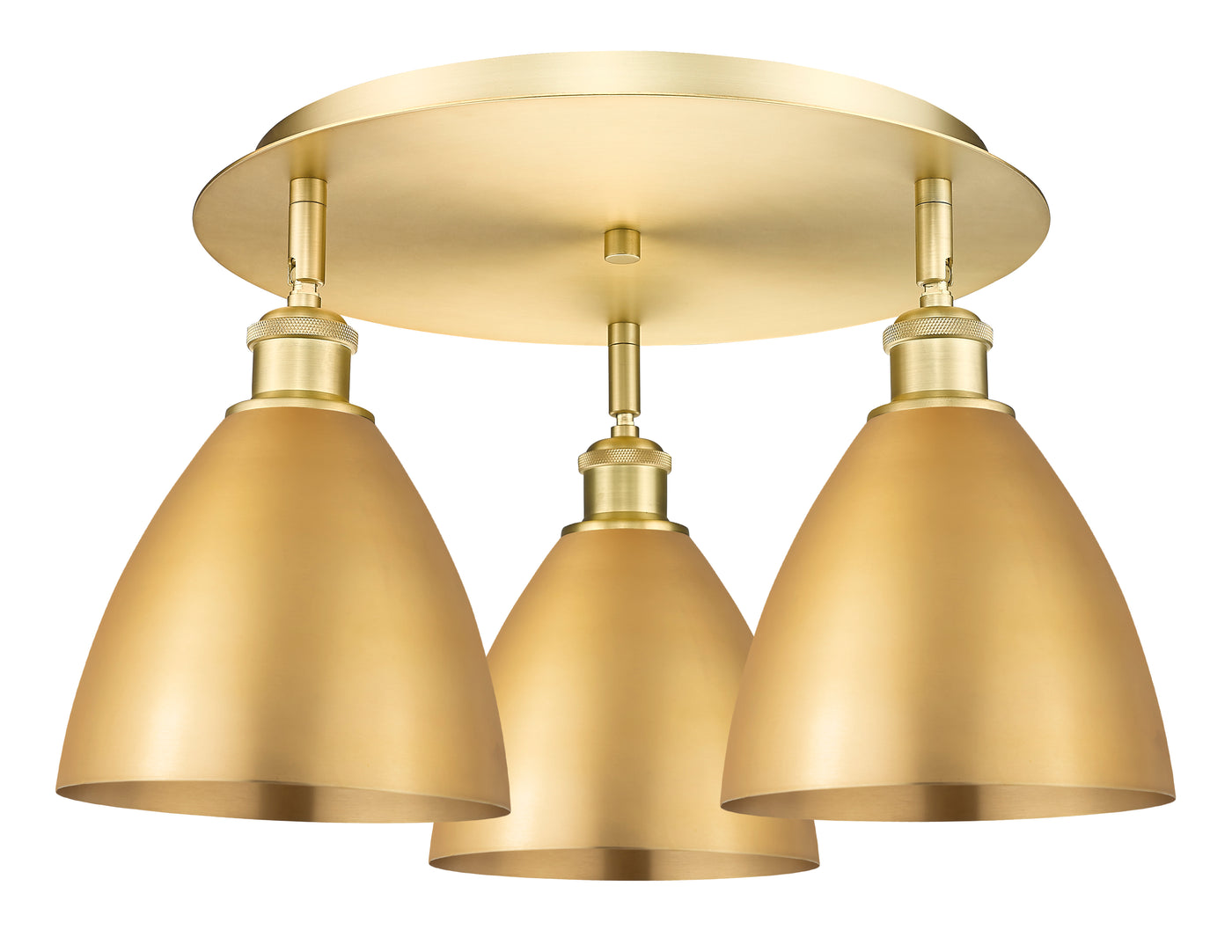 Ballston Semi-Flush Mount Satin Nickel