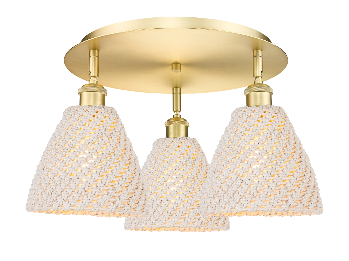 Ballston Semi-Flush Mount Satin Nickel