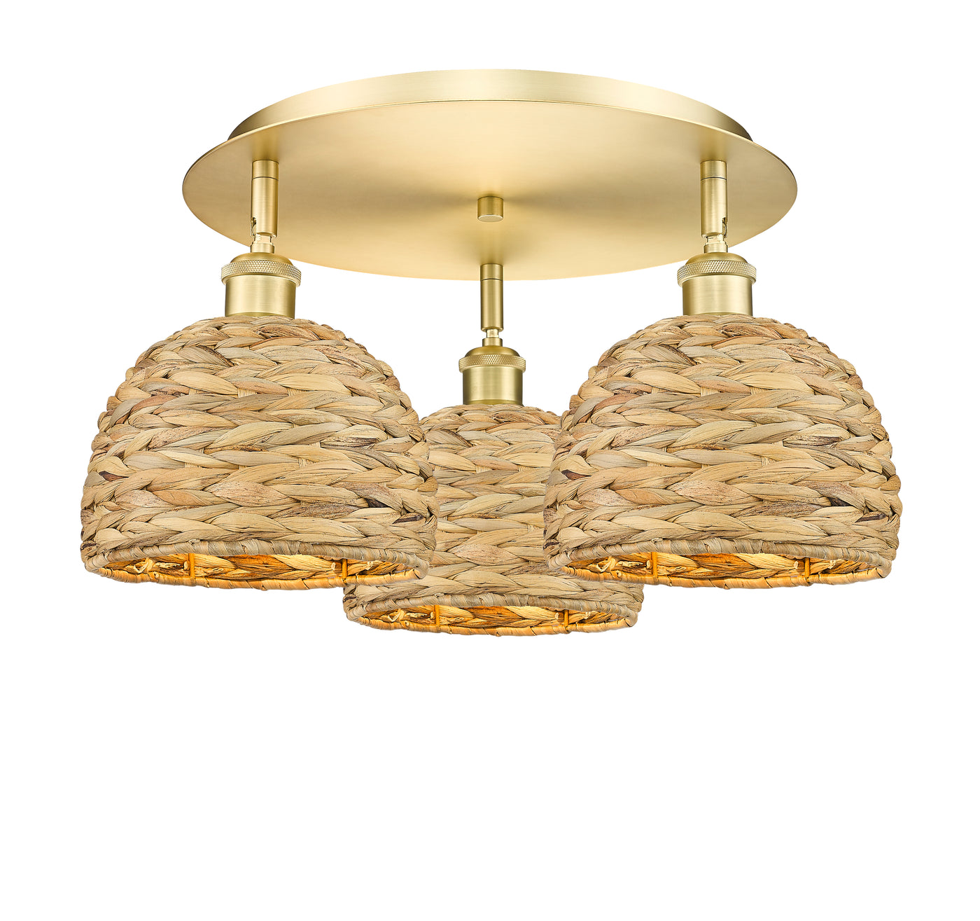 Ballston Semi-Flush Mount Satin Nickel