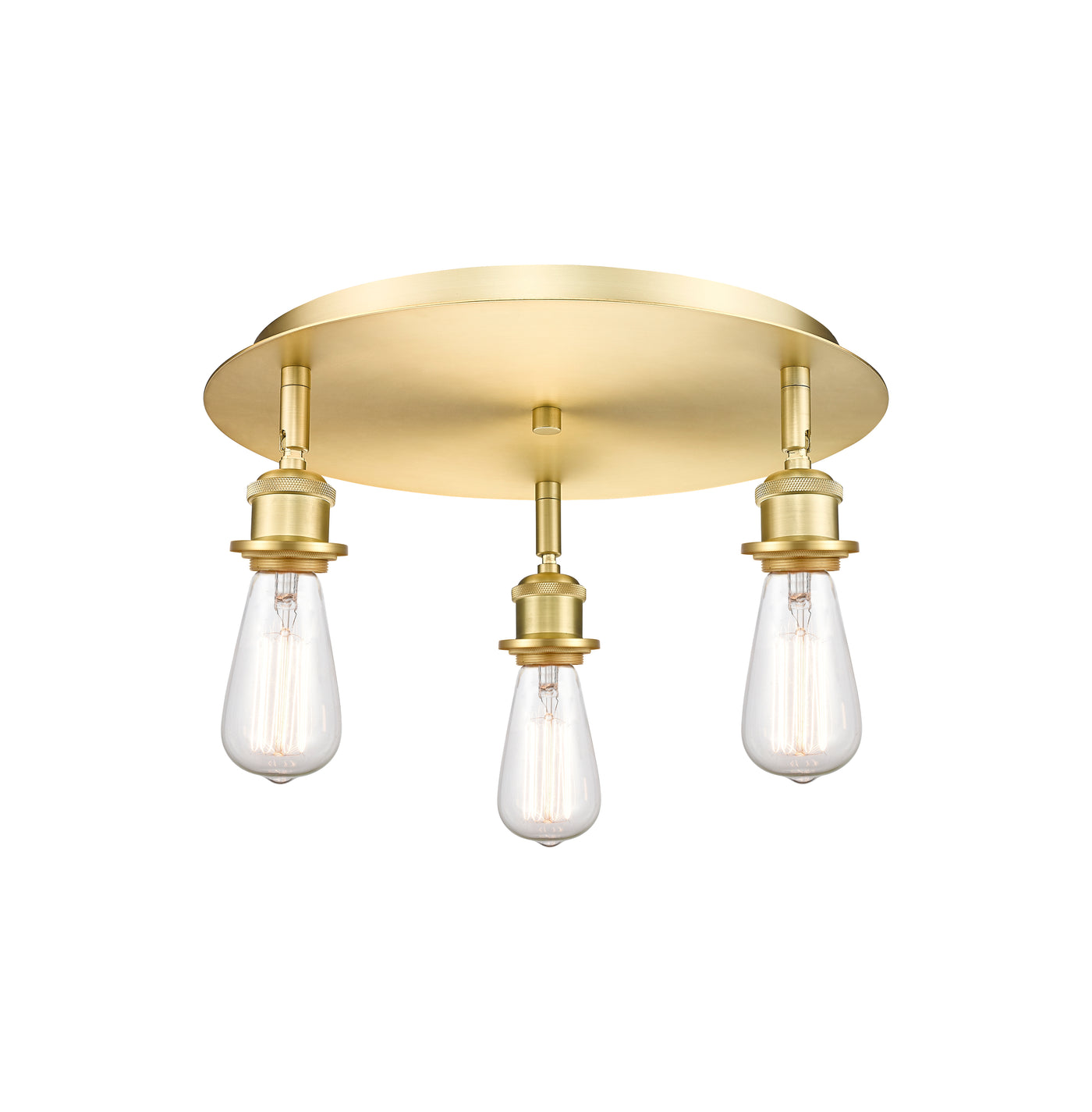 Ballston Semi-Flush Mount Satin Nickel