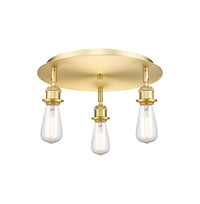 Ballston Semi-Flush Mount Satin Nickel