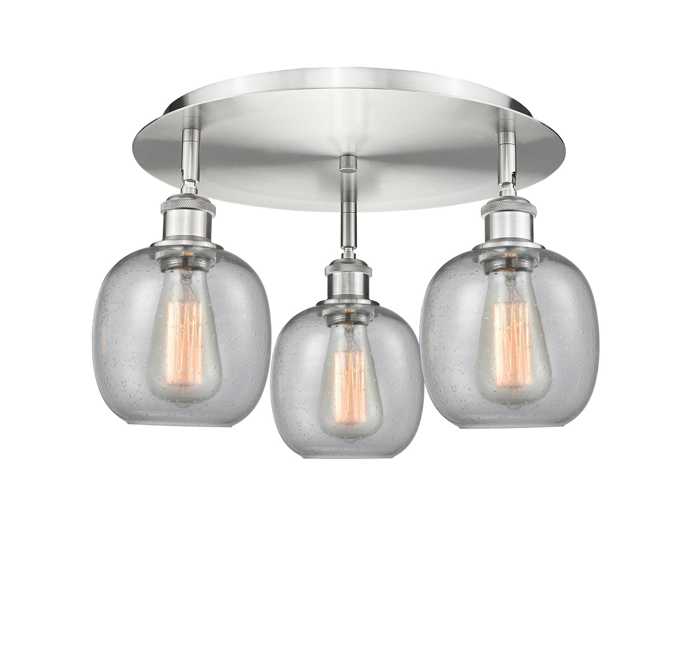 Ballston Semi-Flush Mount Satin Nickel