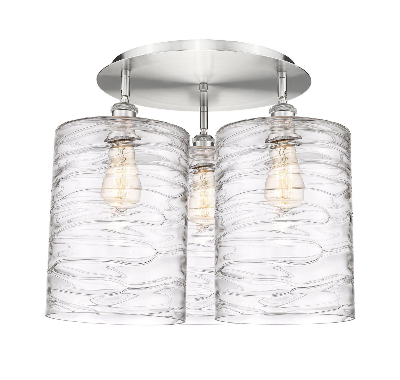 Ballston Semi-Flush Mount Satin Nickel