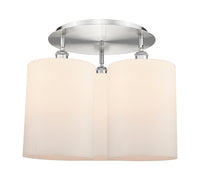 Ballston Semi-Flush Mount Satin Nickel Brass