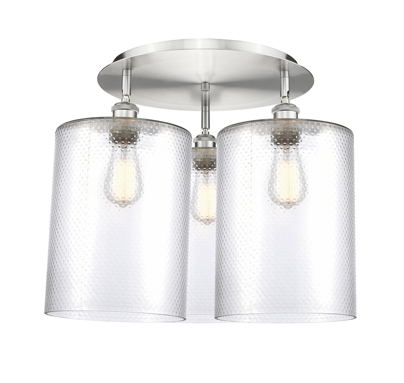 Ballston Semi-Flush Mount Satin Nickel Brass