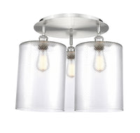 Ballston Semi-Flush Mount Satin Nickel Brass
