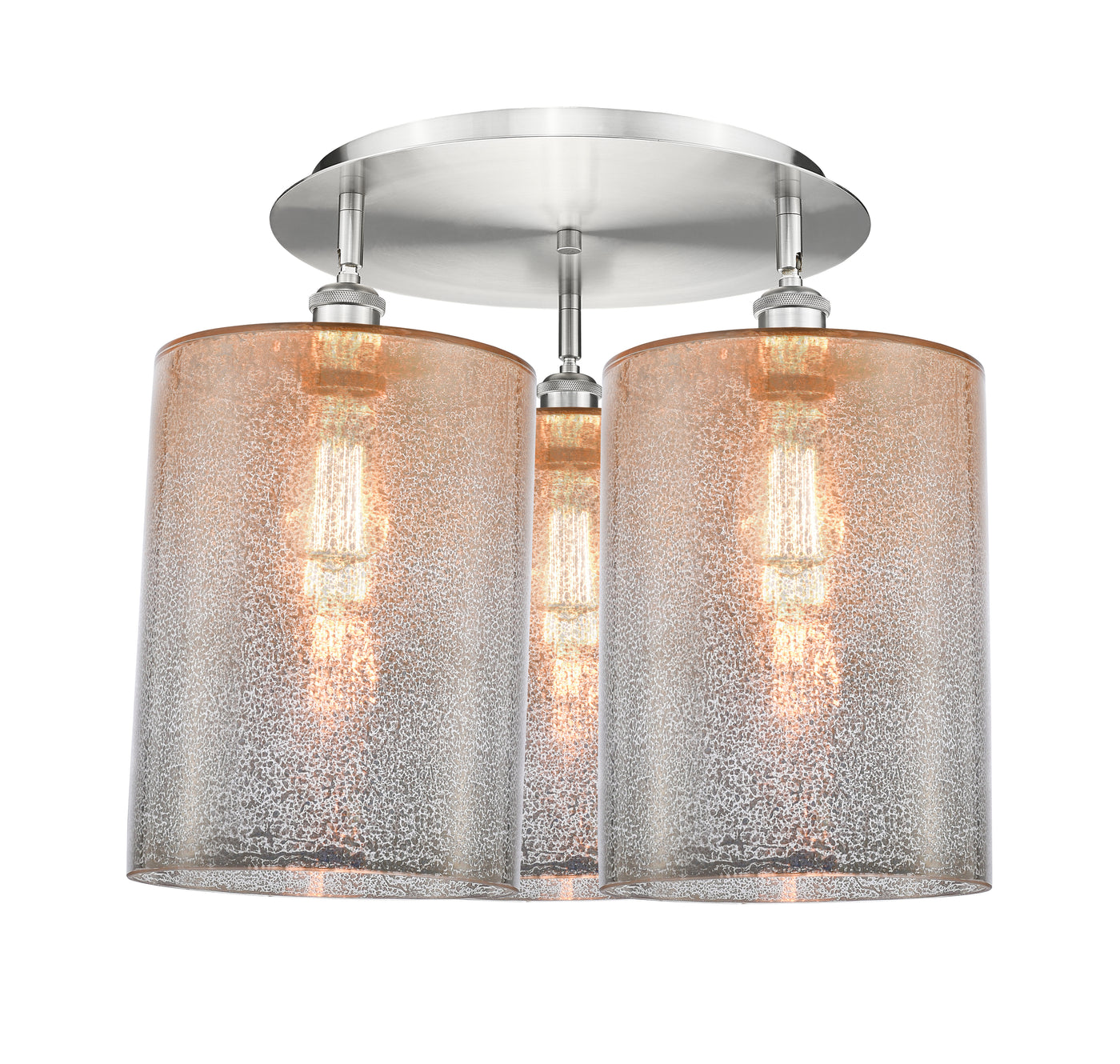 Ballston Semi-Flush Mount Satin Nickel Brass