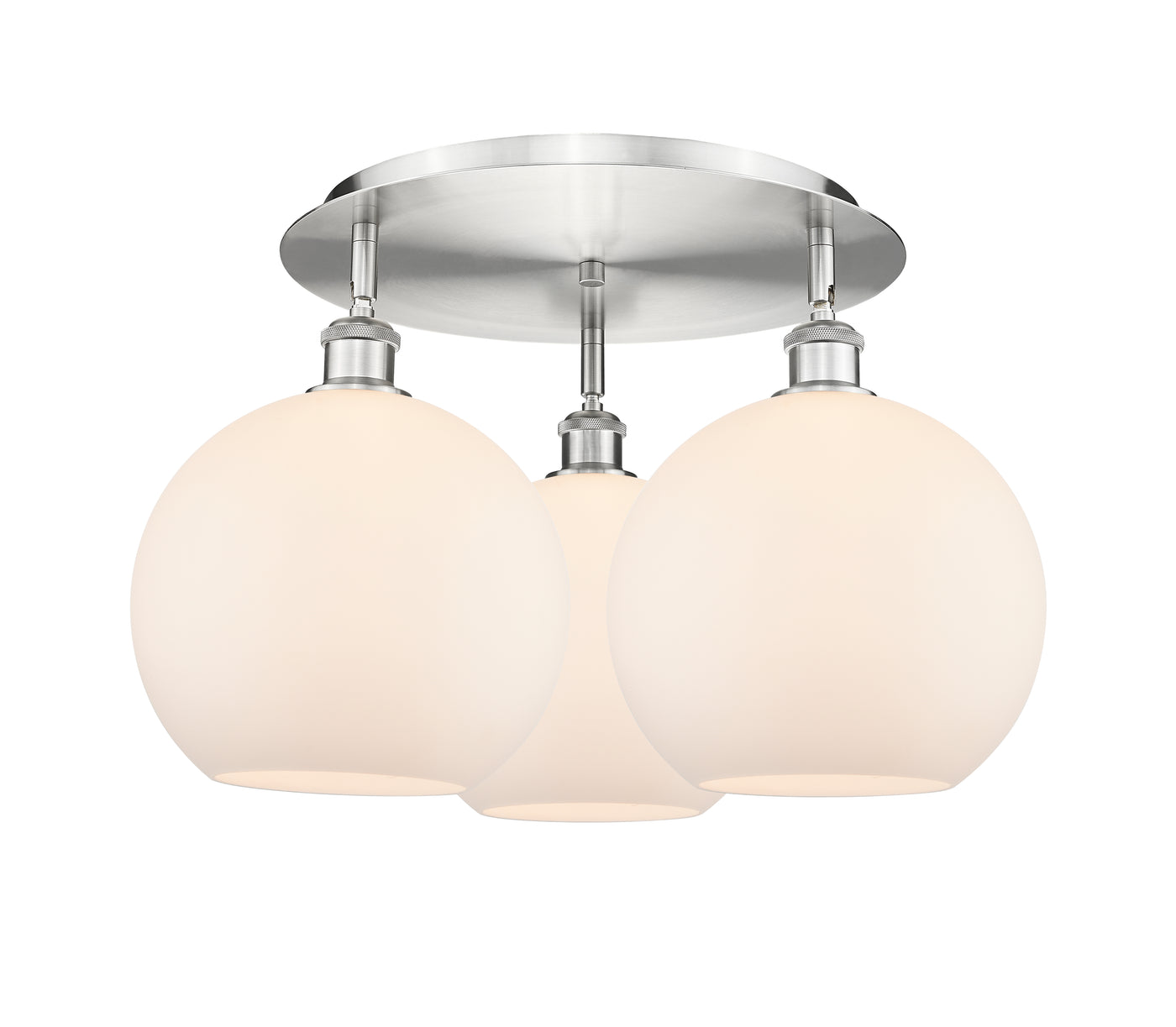 Ballston Semi-Flush Mount Satin Nickel